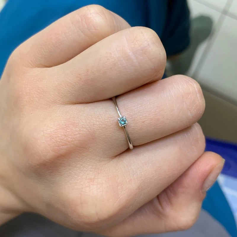 PAG&MAG Created Emerald VVS Bague Rings 925 Sterling Silver Stackable Ring For Women Green Gemstone joyas de plata 925 mujer