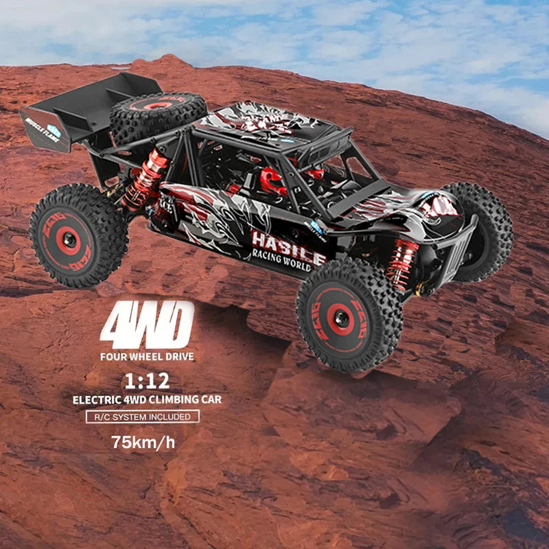 WLtoys RC Car 1:12 124016 4WD 75KM/H High-Speed Brushless Motor Off-Road 2.4G Drift Climbing 1/12 RC Racing Cars Child Toy Gifts