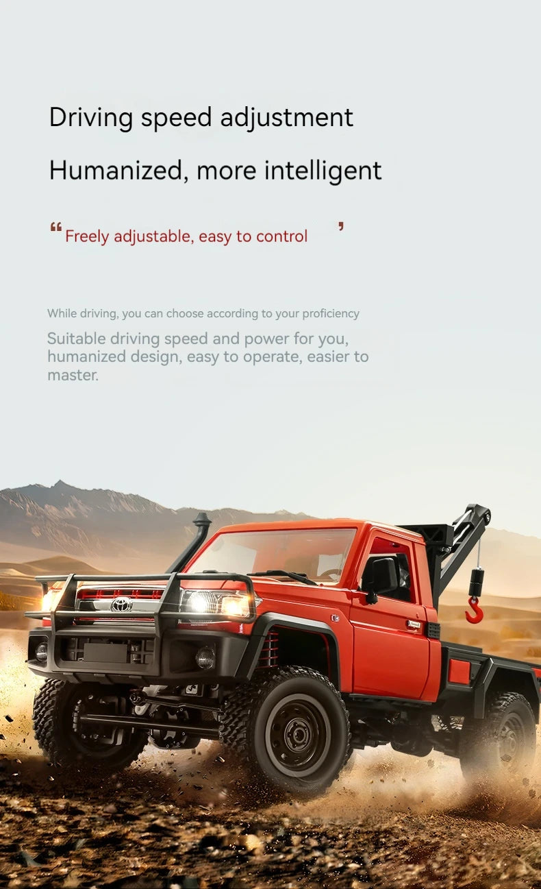 1:12 MN82 Proportional Simulation Remote-controlled Off-road Vehicle Four-wheel Drive Remote Control Pickup Model Boy Toy Gift