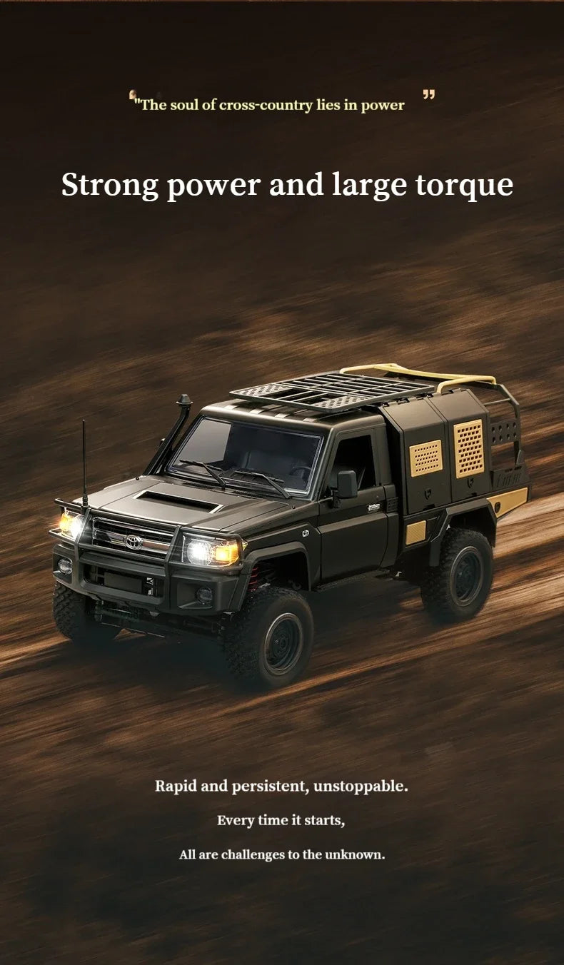 MN MODEL Full Scale RC CAR MN82 Upgraded MN82 PRO Controllable Headlights 2.4G 4WD Off-Road Car Pick Up Truck Toy for Kids Gifts