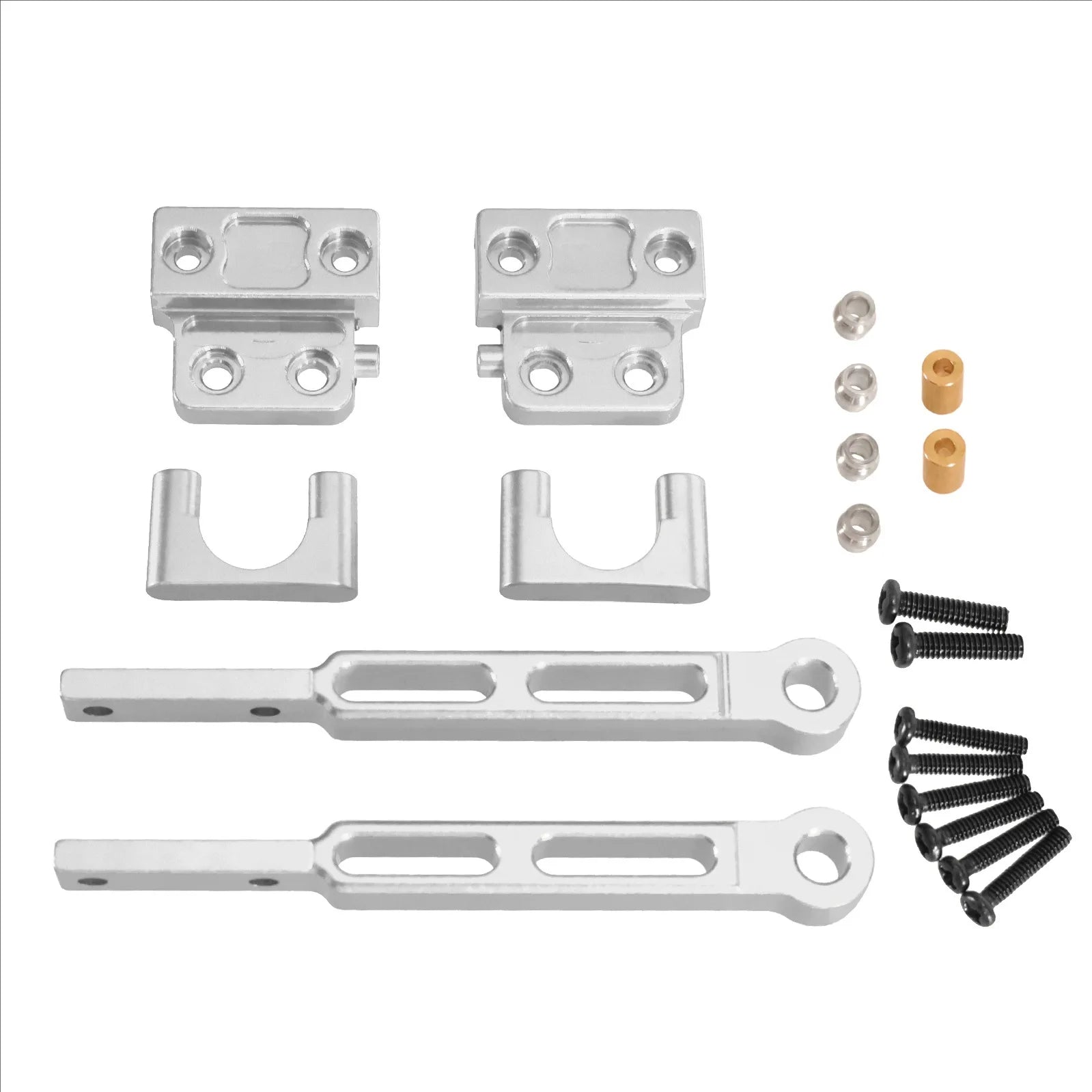 MN82 Metal OP Rear Axle Leaf Spring Modified Rod Set Fixing Plate Fastenings Kit For 1/12 MN82s 82Pro LC79 RC Car Upgrade Parts