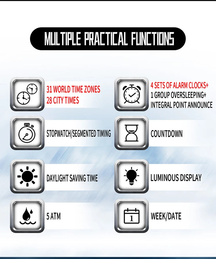 SANDA New LED Digital Watches Men Sports Luminous Multifunction Waterproof Women Wristwatch Outdoor Running Student Alarm Clock