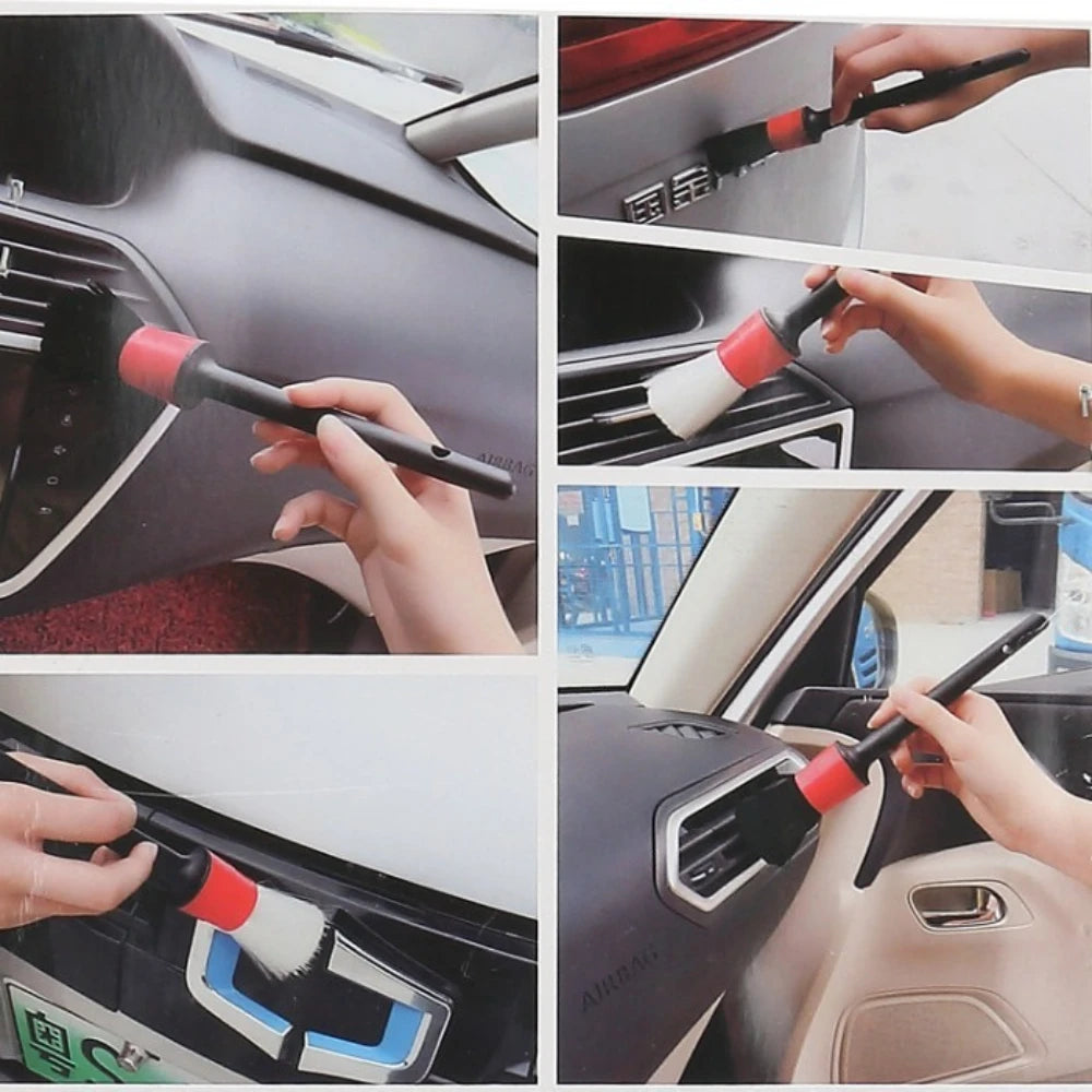 1-30Pcs Car Detail Brush Set Car Cleaning Instrument Panel Air Outlet Wheel Cleaning Tool Car Wash Seam Brush Cleaning Tool
