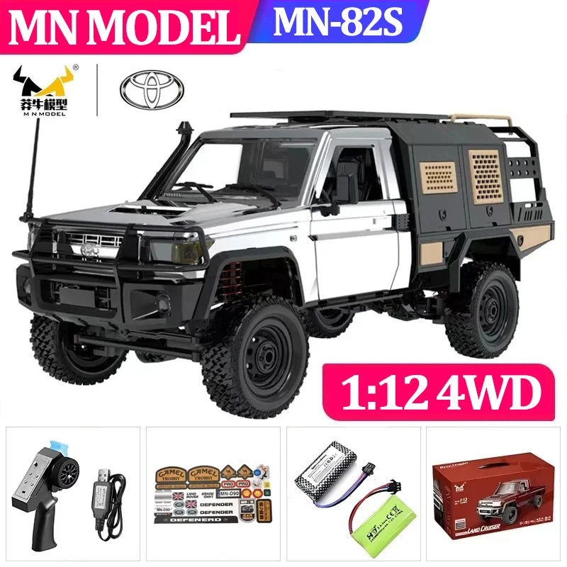 1:12 MN82 Proportional Simulation Remote-controlled Off-road Vehicle Four-wheel Drive Remote Control Pickup Model Boy Toy Gift