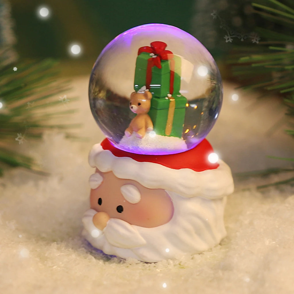 Boule à Neige en Cristal / Globe de Noël – Matériau de Haute Qualité – Décoration Polyvalente – Cadeau Idéal pour Thanksgiving et Noël