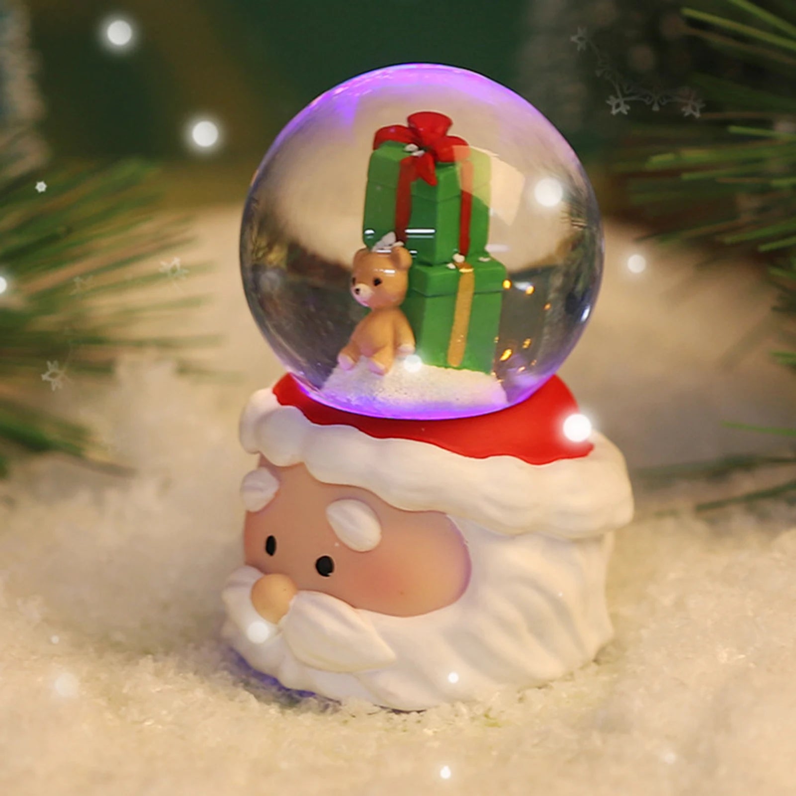 Boule à Neige en Cristal / Globe de Noël – Matériau de Haute Qualité – Décoration Polyvalente – Cadeau Idéal pour Thanksgiving et Noël