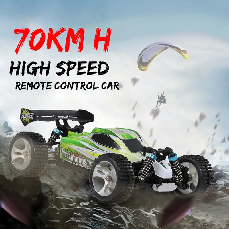 WLtoys A959B 184011 1/18 4WD RC Racing Car 70KM 2.4G Remote Control Drift High Speed Off-Road Vehicle Adult Boys Toys Kids Gift