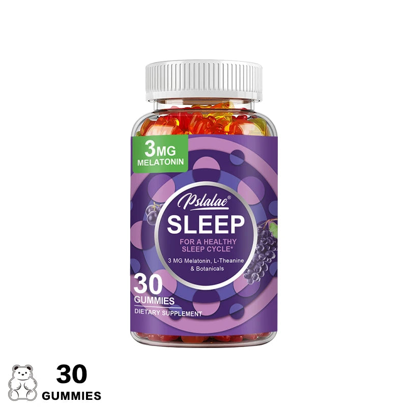 Sleep Gummies - with Melatonin, L-Theanine - Aid Sleep, Relieve Stress, Promote Rapid Sleep, and Enhance Sleep Quality