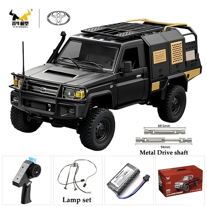 MN MODEL Full Scale RC CAR MN82 Upgraded MN82 PRO Controllable Headlights 2.4G 4WD Off-Road Car Pick Up Truck Toy for Kids Gifts