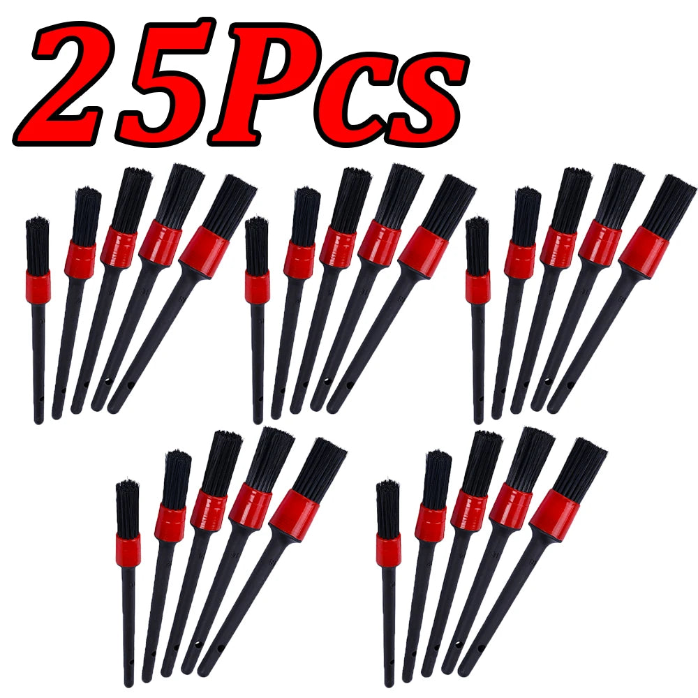 1-30Pcs Car Detail Brush Set Car Cleaning Instrument Panel Air Outlet Wheel Cleaning Tool Car Wash Seam Brush Cleaning Tool
