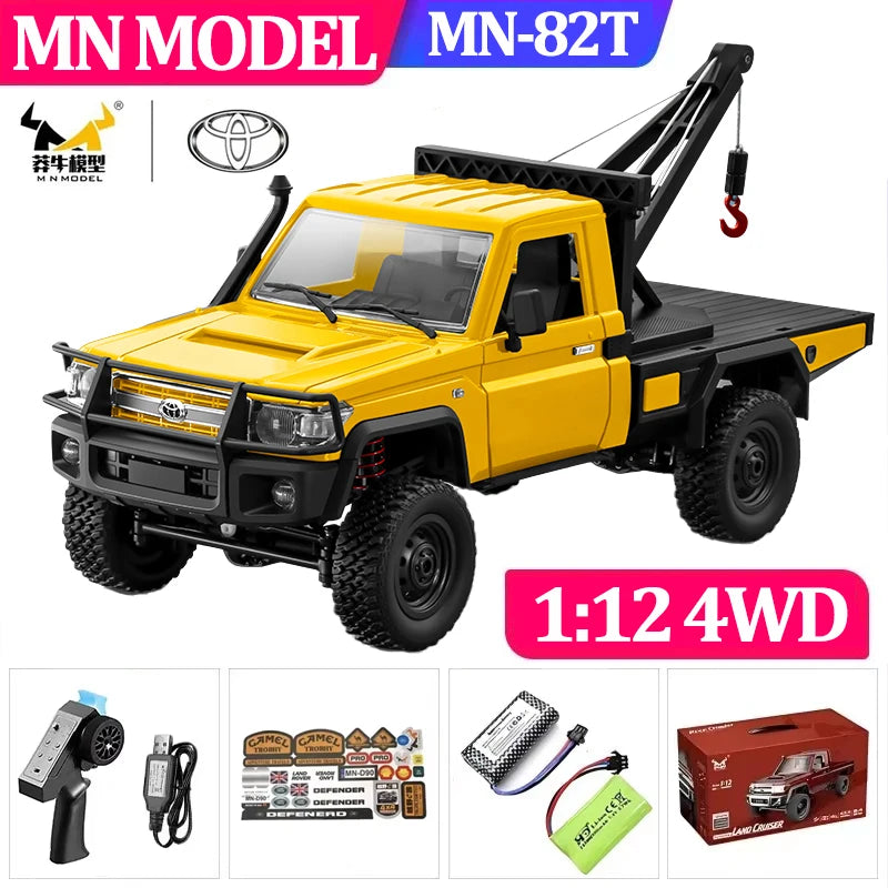 1:12 MN82 Proportional Simulation Remote-controlled Off-road Vehicle Four-wheel Drive Remote Control Pickup Model Boy Toy Gift