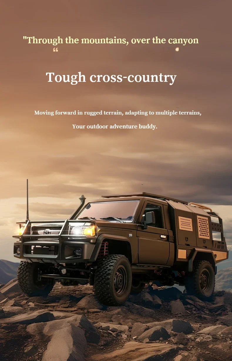 1:12 MN82 Proportional Simulation Remote-controlled Off-road Vehicle Four-wheel Drive Remote Control Pickup Model Boy Toy Gift