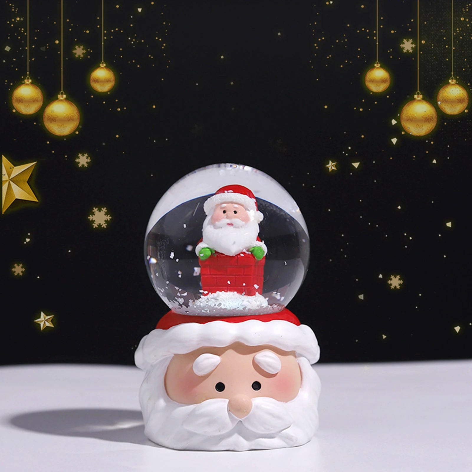 Boule à Neige en Cristal / Globe de Noël – Matériau de Haute Qualité – Décoration Polyvalente – Cadeau Idéal pour Thanksgiving et Noël