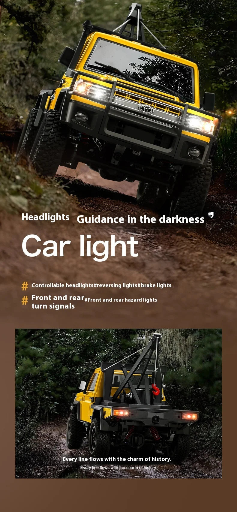 1:12 MN82 Proportional Simulation Remote-controlled Off-road Vehicle Four-wheel Drive Remote Control Pickup Model Boy Toy Gift