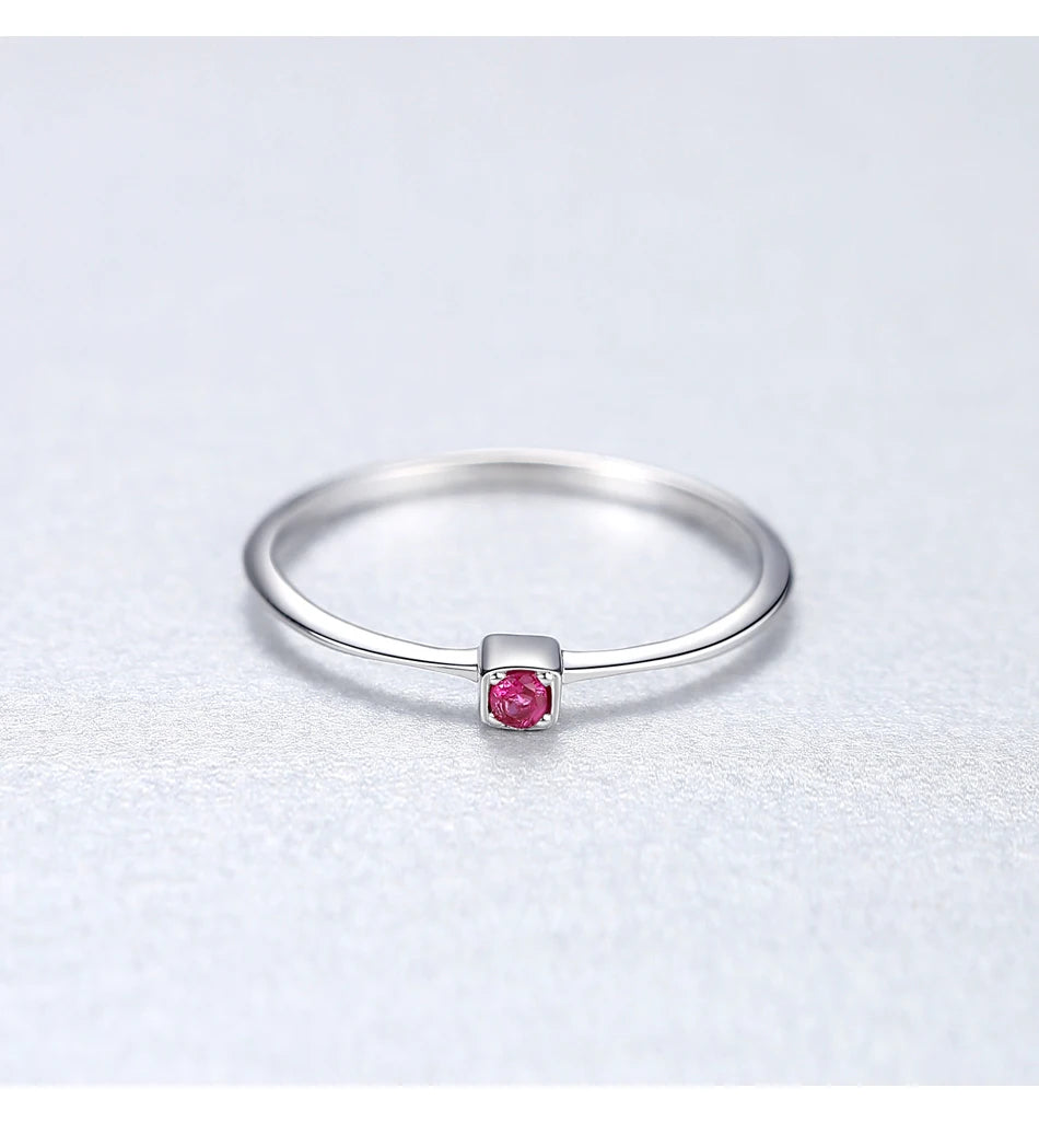 PAG&MAG Created Emerald VVS Bague Rings 925 Sterling Silver Stackable Ring For Women Green Gemstone joyas de plata 925 mujer