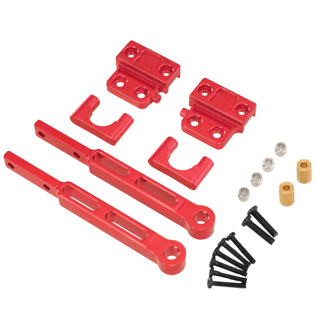 MN82 Metal OP Rear Axle Leaf Spring Modified Rod Set Fixing Plate Fastenings Kit For 1/12 MN82s 82Pro LC79 RC Car Upgrade Parts