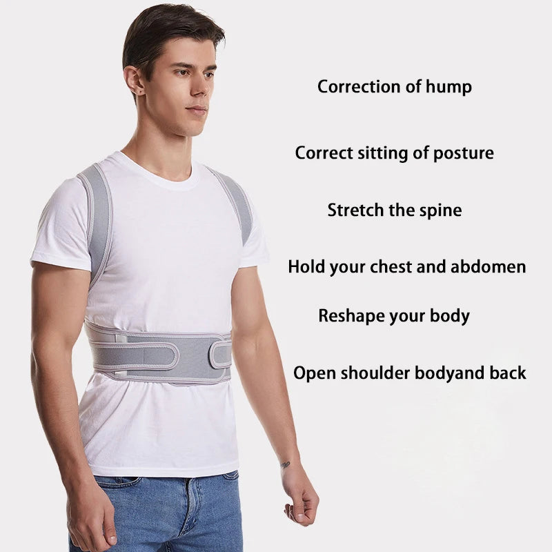 Back Brace Posture Corrector Adjustable and Breathable Posture Back Brace Provide Lumbar Support  Relief Waist Reshape Body