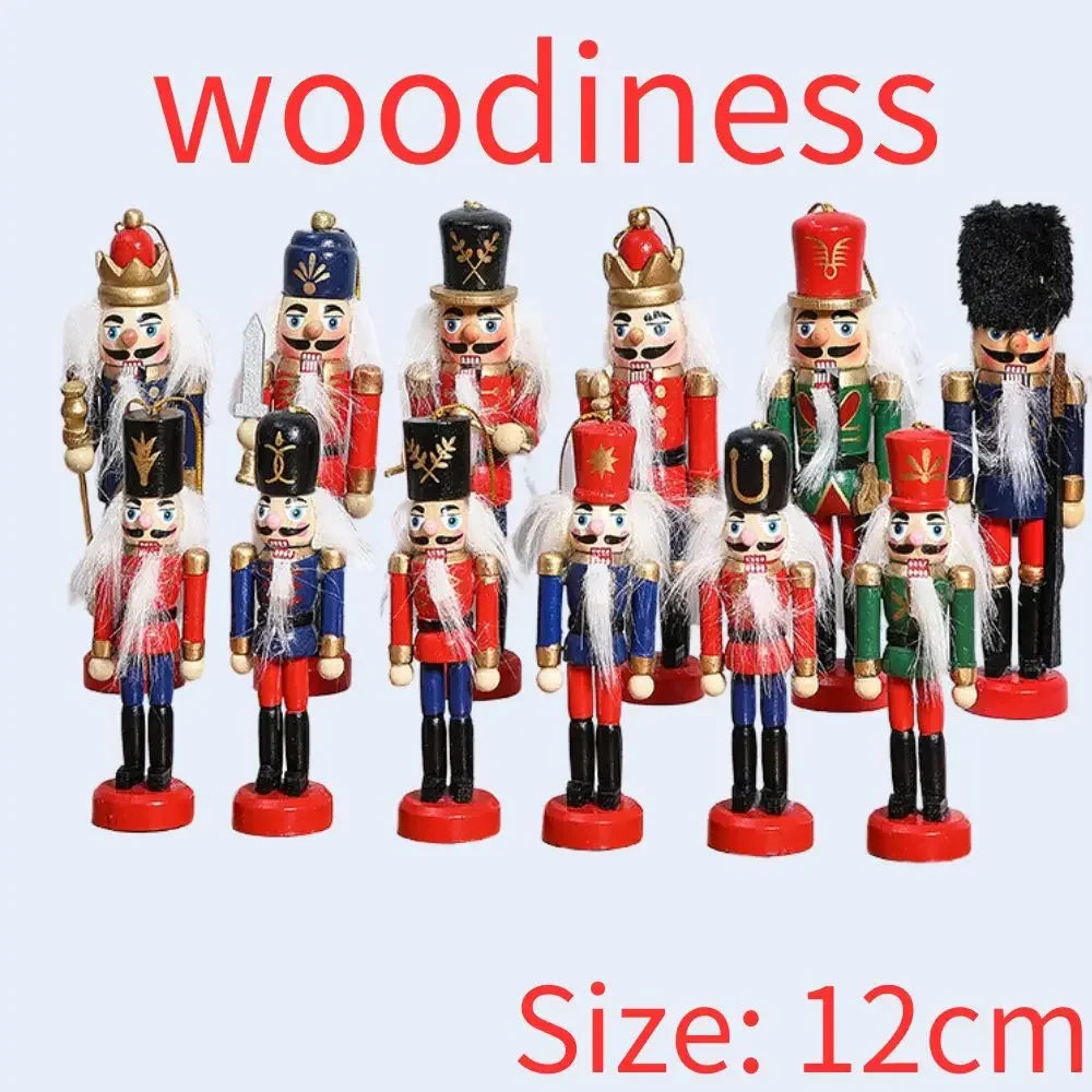 10/12/13/14cm Nutcracker Miniatures Pink Series Nutcracker Puppet Ornaments Desktop Decoration Cartoons Walnuts Soldiers Band Do