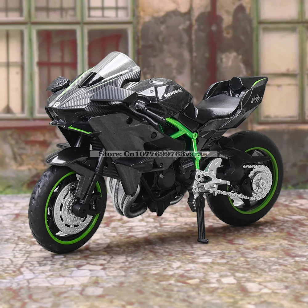 MSZ 1:18 Kawasaki Ninja H2R Suzuki YAMAHA modèle de moto en alliage moulé sous pression, jouet cadeau, modèle de moto statique moulé sous pression