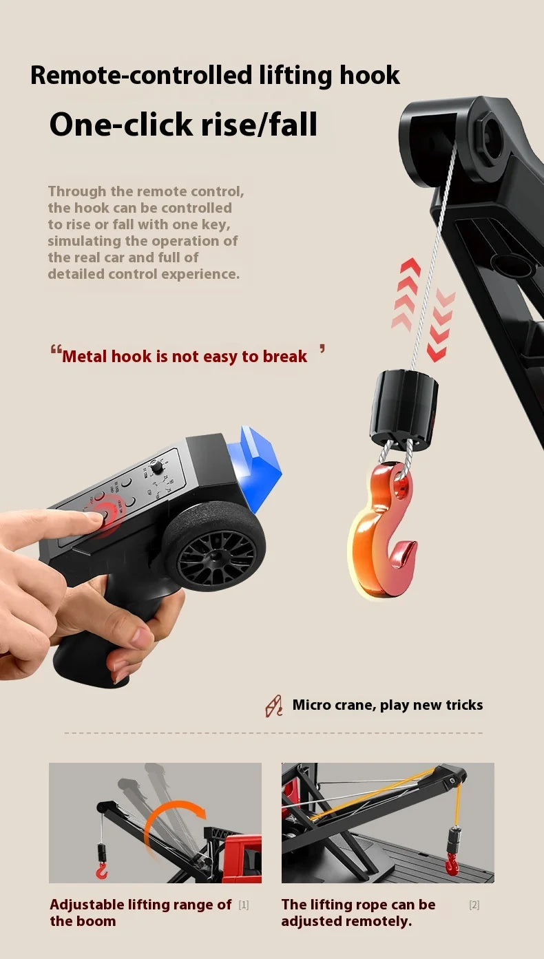 1:12 MN82 Proportional Simulation Remote-controlled Off-road Vehicle Four-wheel Drive Remote Control Pickup Model Boy Toy Gift