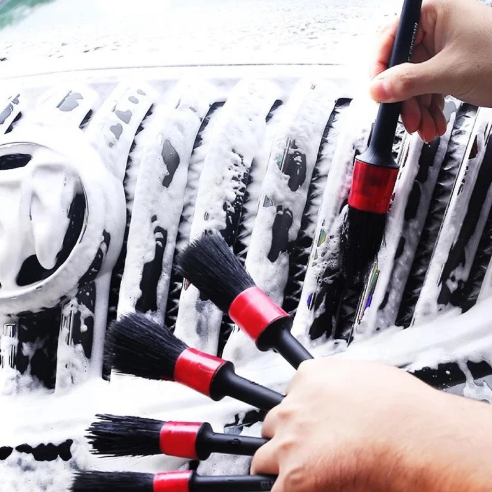 1-30Pcs Car Detail Brush Set Car Cleaning Instrument Panel Air Outlet Wheel Cleaning Tool Car Wash Seam Brush Cleaning Tool