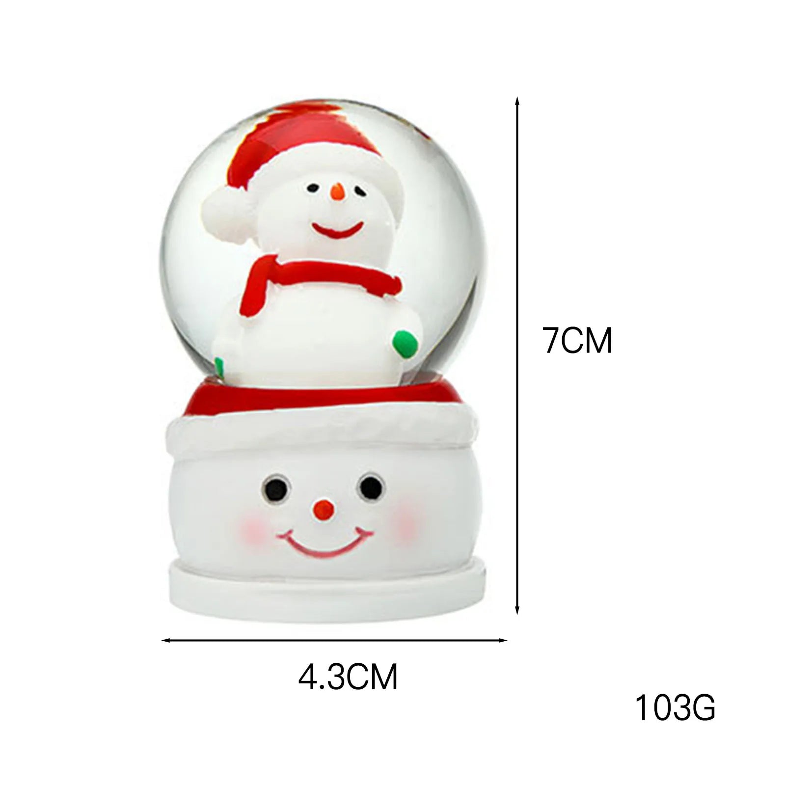 Boule à Neige en Cristal / Globe de Noël – Matériau de Haute Qualité – Décoration Polyvalente – Cadeau Idéal pour Thanksgiving et Noël