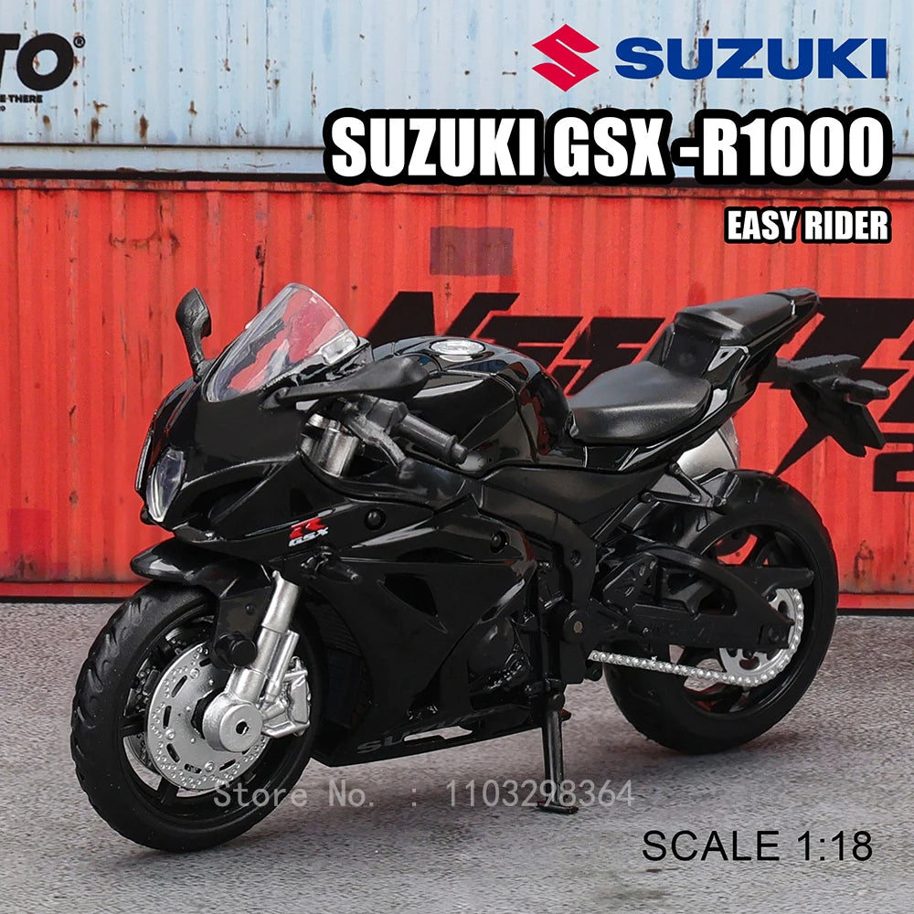 MSZ 1:18 Kawasaki Ninja H2R Suzuki YAMAHA modèle de moto en alliage moulé sous pression, jouet cadeau, modèle de moto statique moulé sous pression