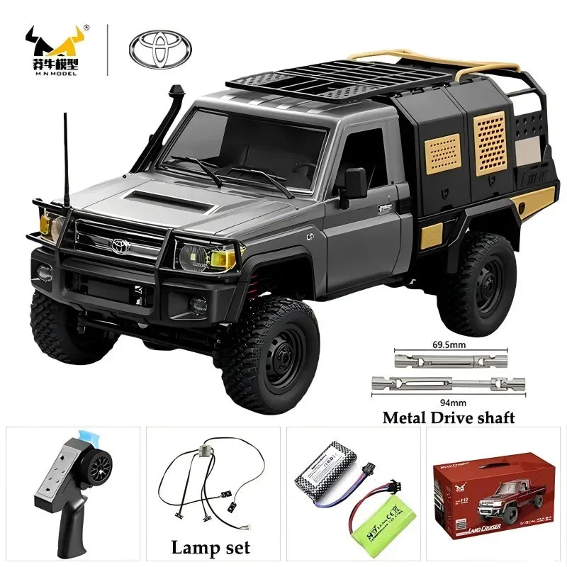 MN MODEL Full Scale RC CAR MN82 Upgraded MN82 PRO Controllable Headlights 2.4G 4WD Off-Road Car Pick Up Truck Toy for Kids Gifts