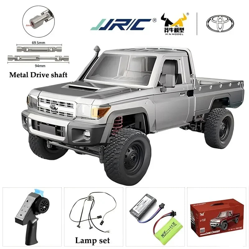 MN MODEL Full Scale RC CAR MN82 Upgraded MN82 PRO Controllable Headlights 2.4G 4WD Off-Road Car Pick Up Truck Toy for Kids Gifts