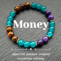 Attracting Money, Bohemian Style Natural Stone Bracelets,Aligned with Abundance Prosperity,Good Fortune,Well Being