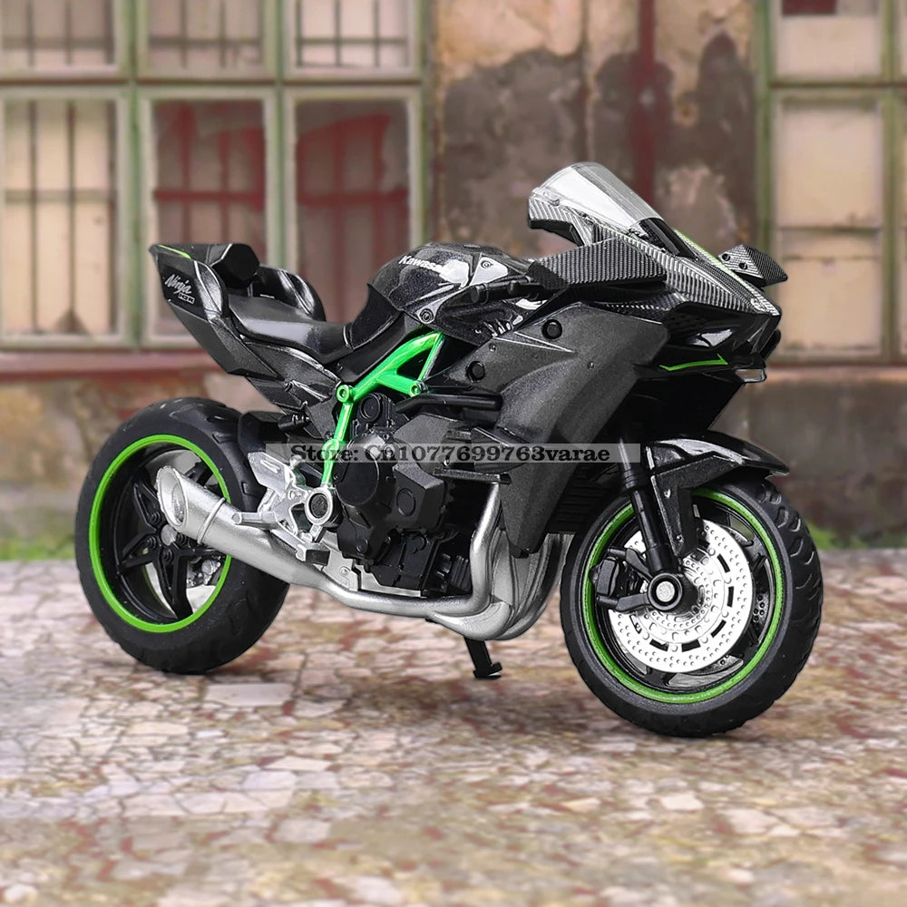 MSZ 1:18 Kawasaki Ninja H2R Suzuki YAMAHA modèle de moto en alliage moulé sous pression, jouet cadeau, modèle de moto statique moulé sous pression