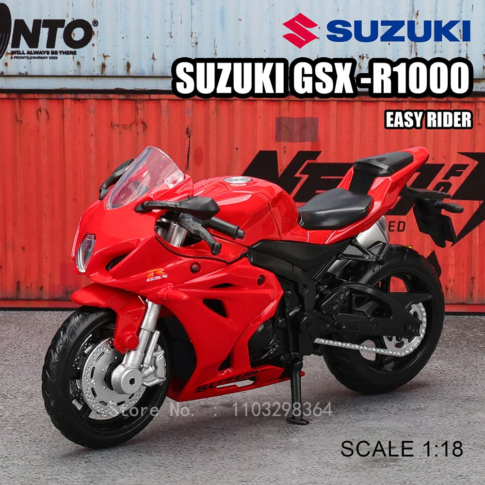 MSZ 1:18 Kawasaki Ninja H2R Suzuki YAMAHA modèle de moto en alliage moulé sous pression, jouet cadeau, modèle de moto statique moulé sous pression
