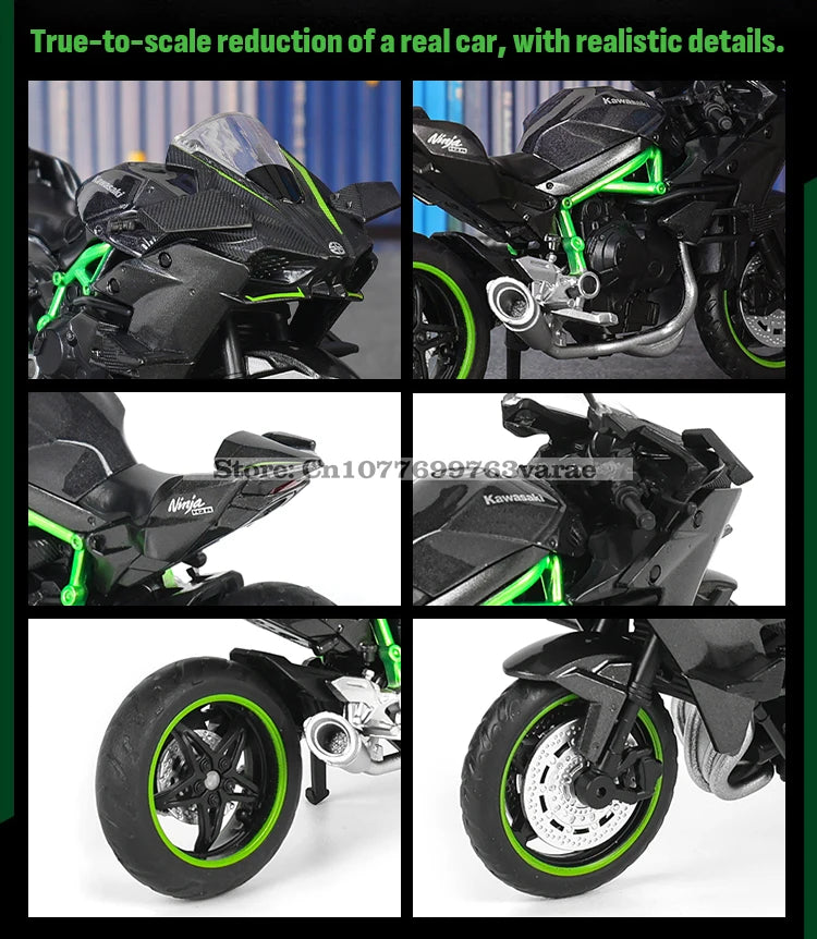MSZ 1:18 Kawasaki Ninja H2R Suzuki YAMAHA modèle de moto en alliage moulé sous pression, jouet cadeau, modèle de moto statique moulé sous pression