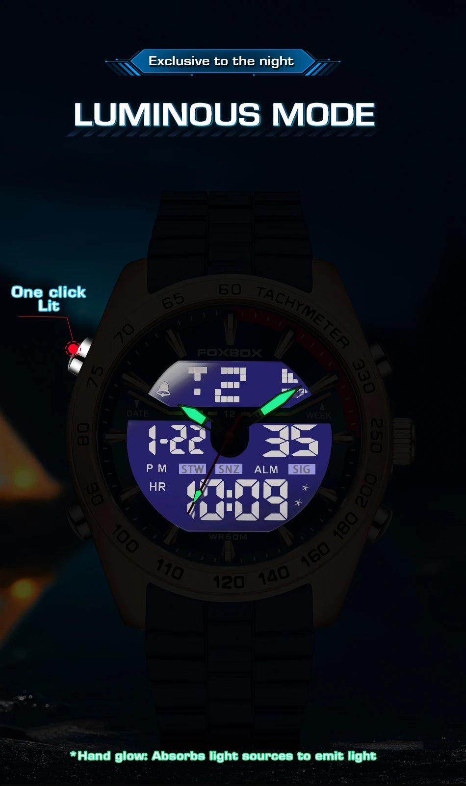 2026 New Business Watch Men FOXBOX Top Brand Luxury Digital Watch For Men Fashion Military Waterproof Men's Quartz Wristwatches