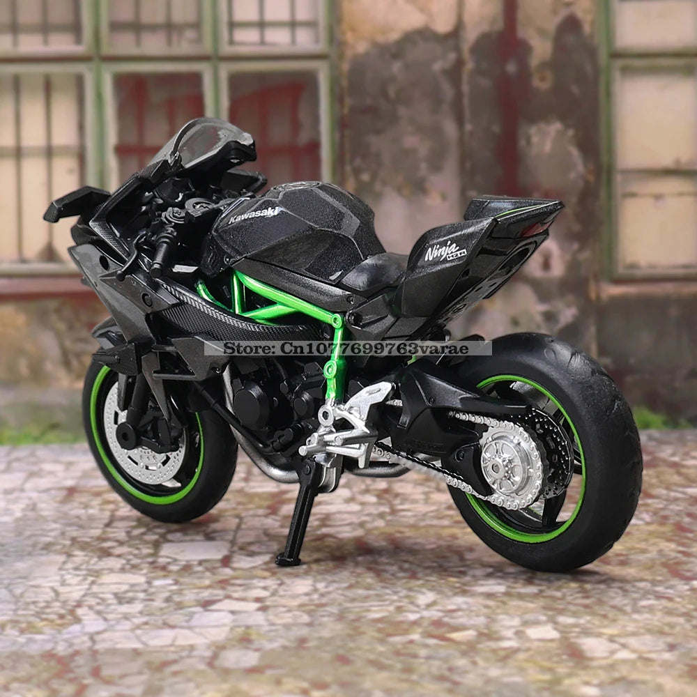 MSZ 1:18 Kawasaki Ninja H2R Suzuki YAMAHA modèle de moto en alliage moulé sous pression, jouet cadeau, modèle de moto statique moulé sous pression
