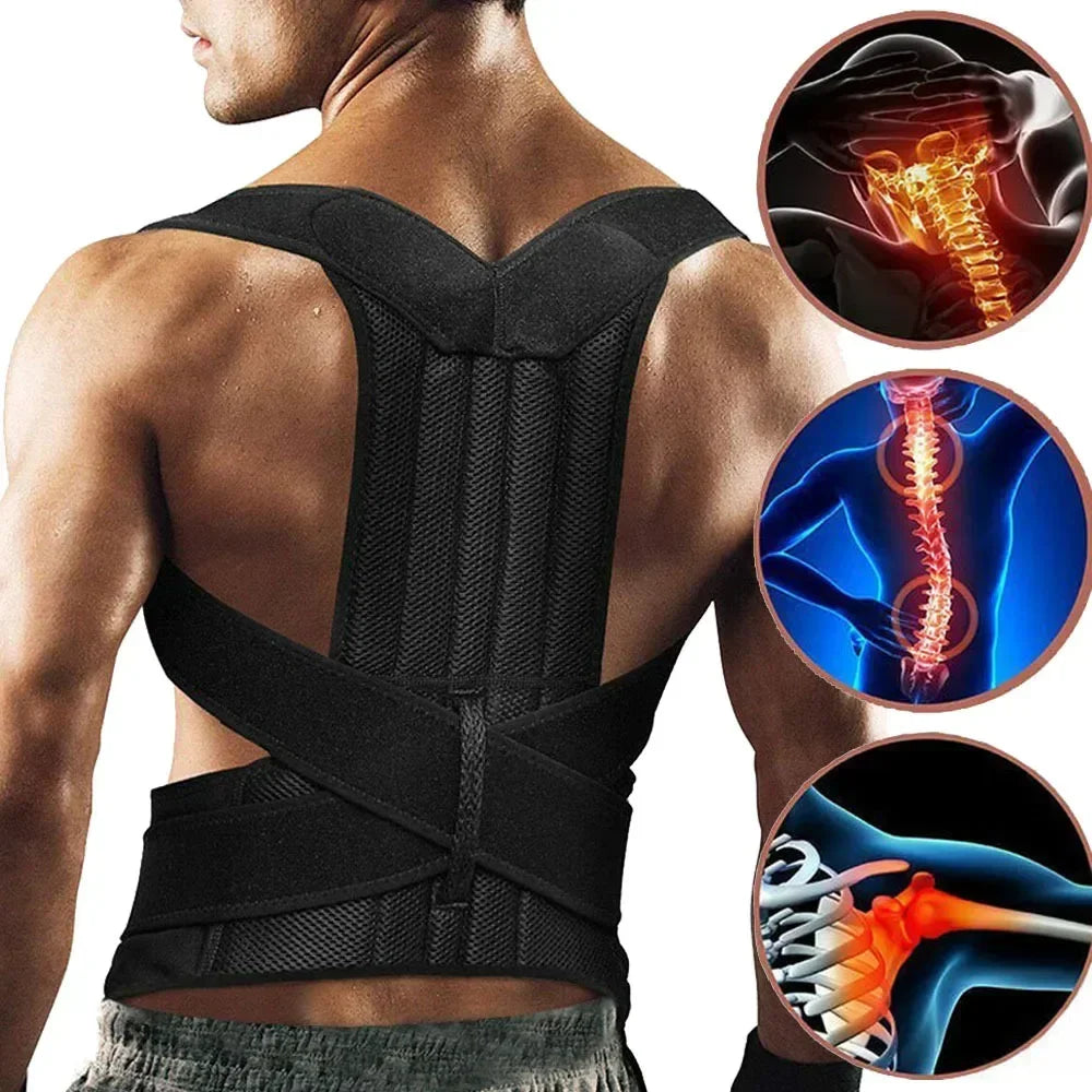 Posture Corrector For Men Women Hunching Back Support Health Care Shoulder Brace Straightener Belt Trainer Clavicle Spine Lumbar