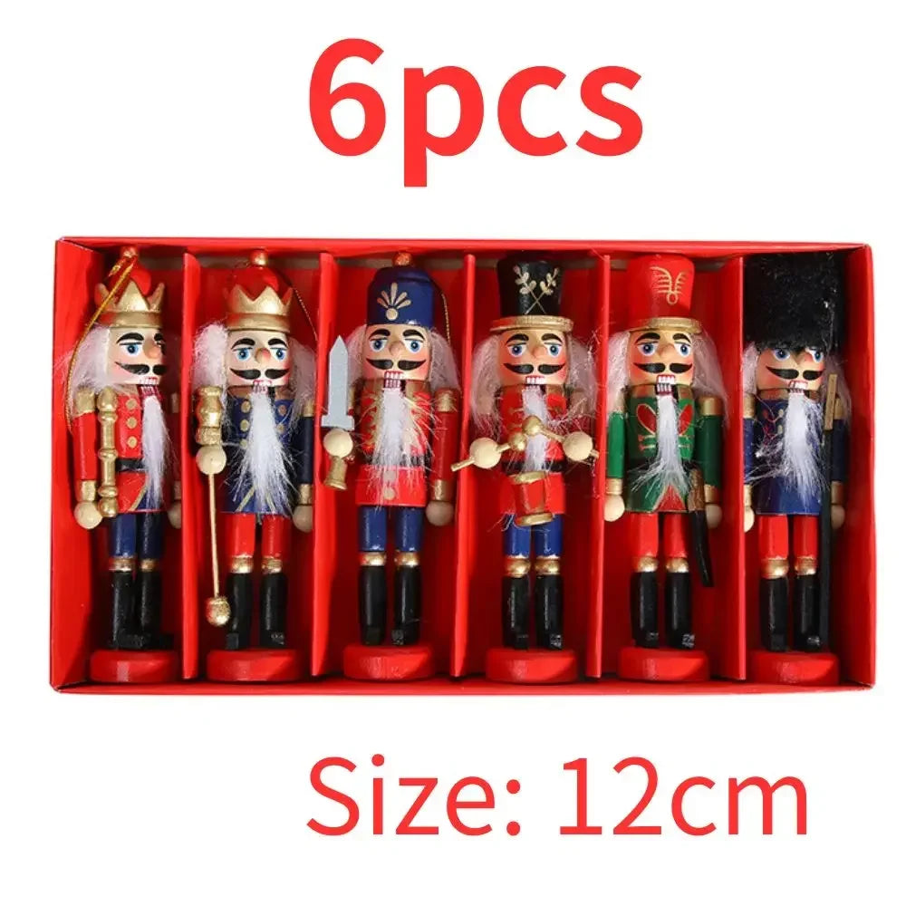 10/12/13/14cm Nutcracker Miniatures Pink Series Nutcracker Puppet Ornaments Desktop Decoration Cartoons Walnuts Soldiers Band Do