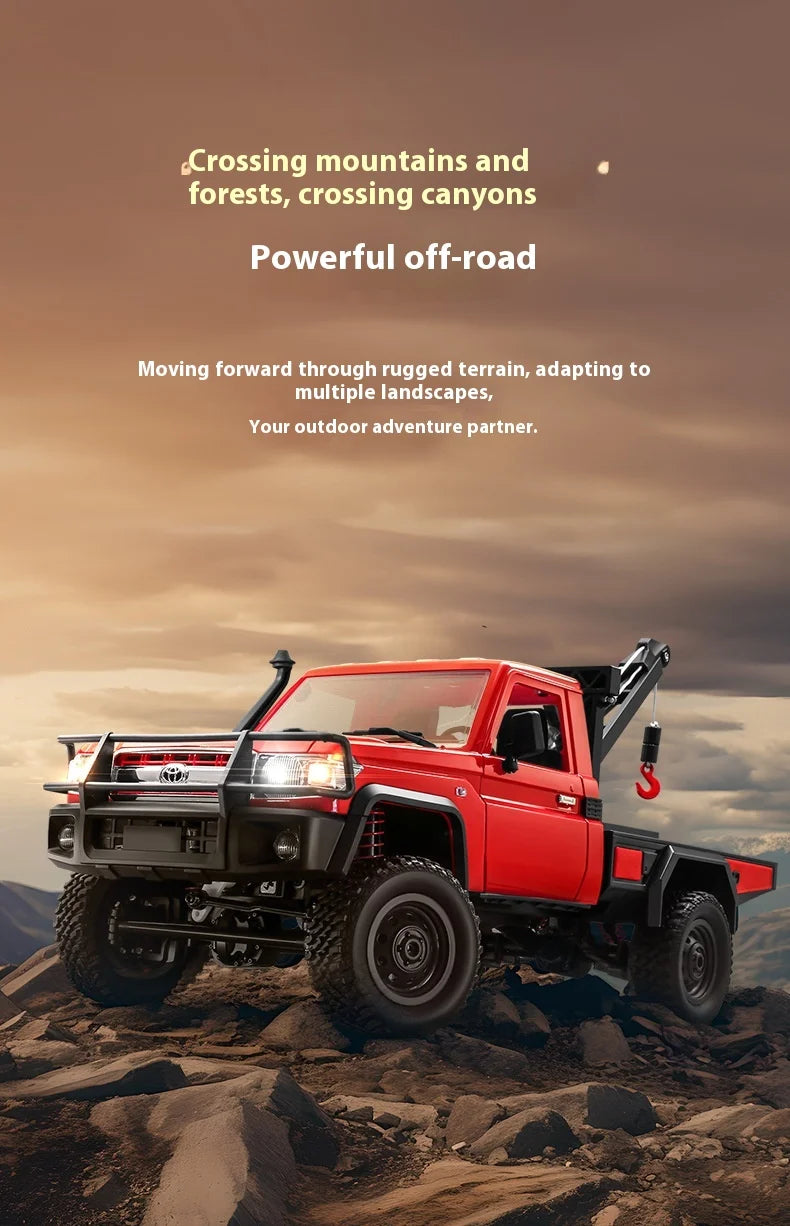 1:12 MN82 Proportional Simulation Remote-controlled Off-road Vehicle Four-wheel Drive Remote Control Pickup Model Boy Toy Gift