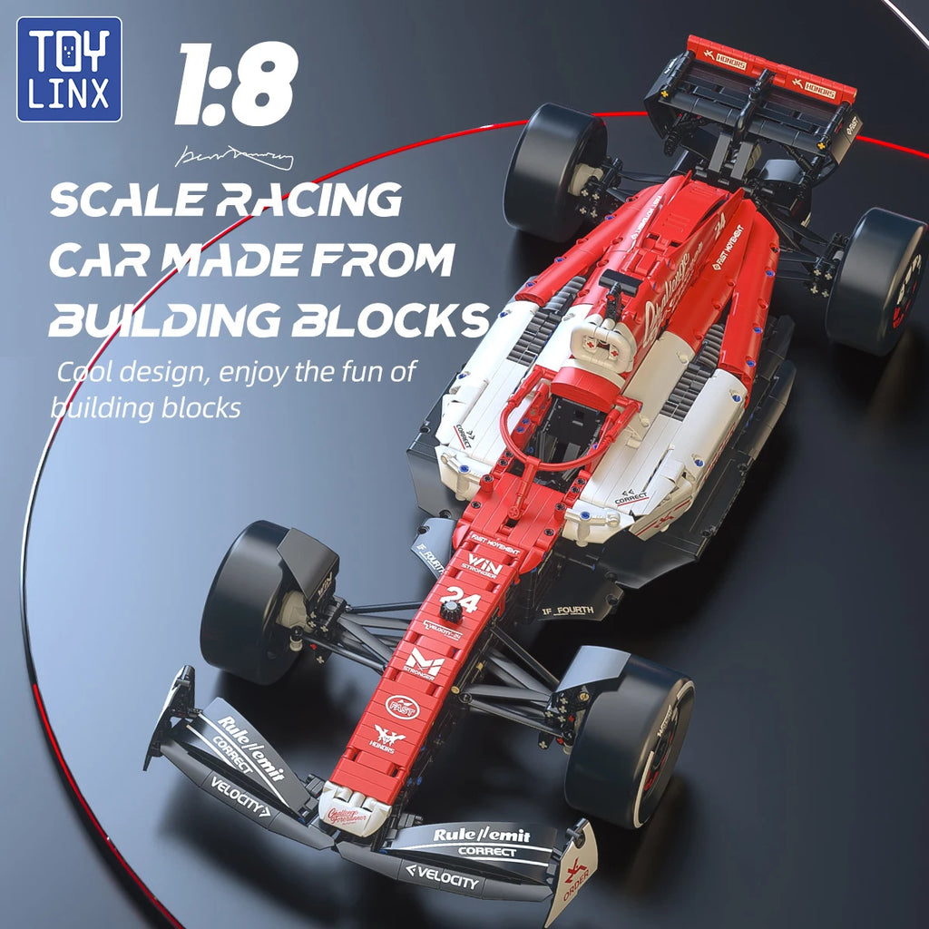 TOYLINX Cool 1:8 F1 Race Cars 1768PCS Building Sets
Ensembles de construction TOYLINX Cool de voitures de course F1 à l'échelle 1:8, 1768 pièces
Blocs de construction, voiture, modèle de collection DIY, kits de modèle de voiture, jouet, cadeau festif.