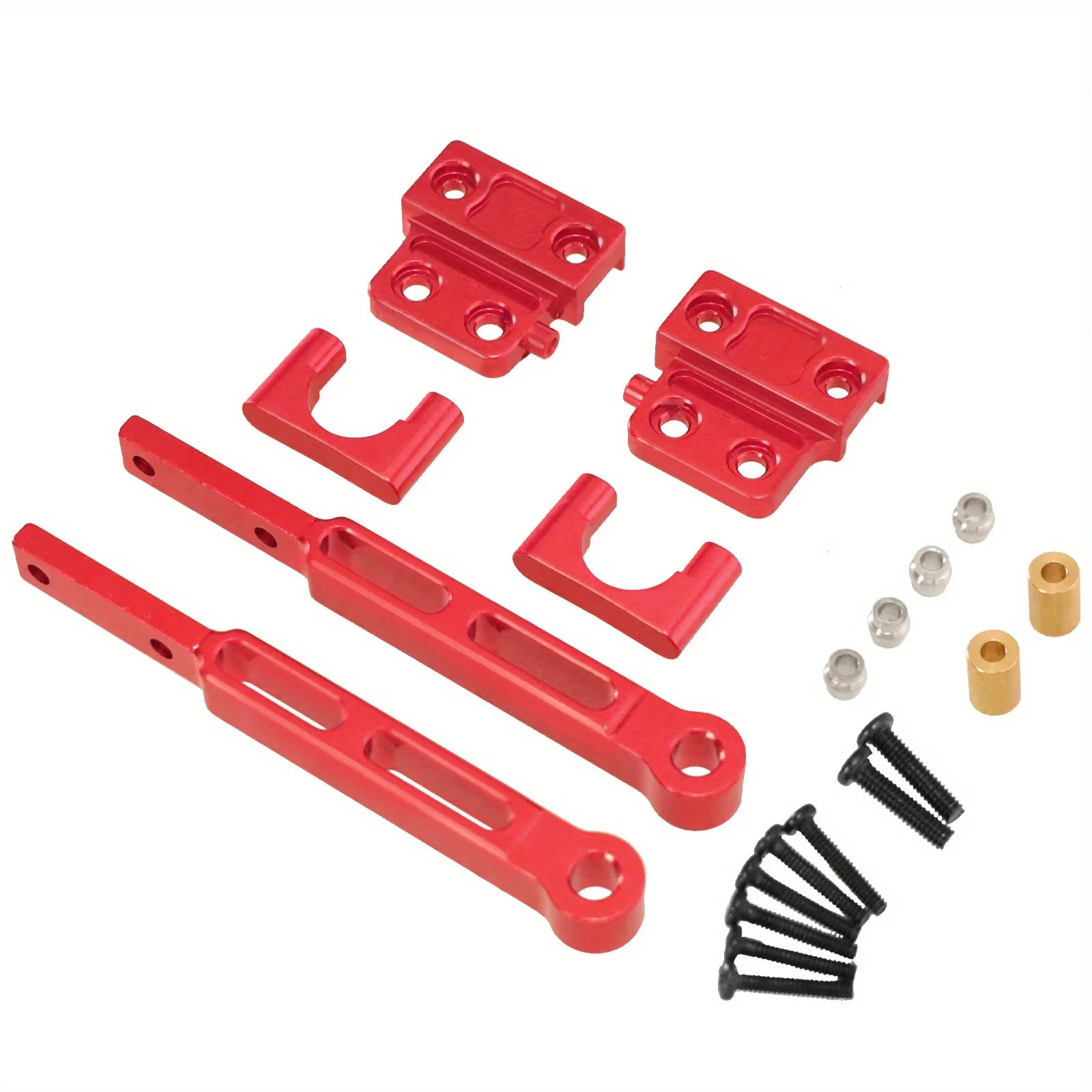 MN82 Metal OP Rear Axle Leaf Spring Modified Rod Set Fixing Plate Fastenings Kit For 1/12 MN82s 82Pro LC79 RC Car Upgrade Parts