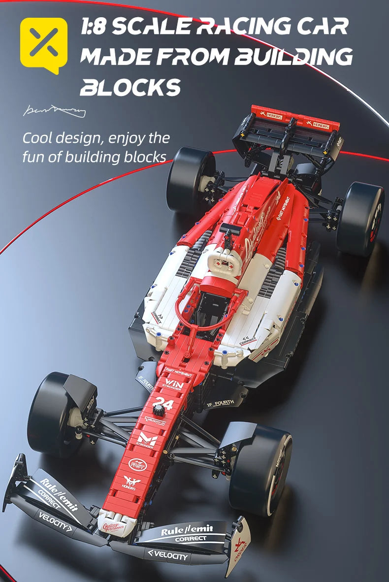 TOYLINX Cool 1:8 F1 Race Cars 1768PCS Building Sets
Ensembles de construction TOYLINX Cool de voitures de course F1 à l'échelle 1:8, 1768 pièces
Blocs de construction, voiture, modèle de collection DIY, kits de modèle de voiture, jouet, cadeau festif.