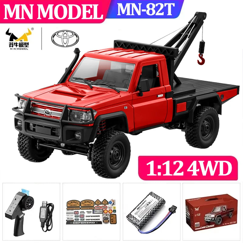 1:12 MN82 Proportional Simulation Remote-controlled Off-road Vehicle Four-wheel Drive Remote Control Pickup Model Boy Toy Gift