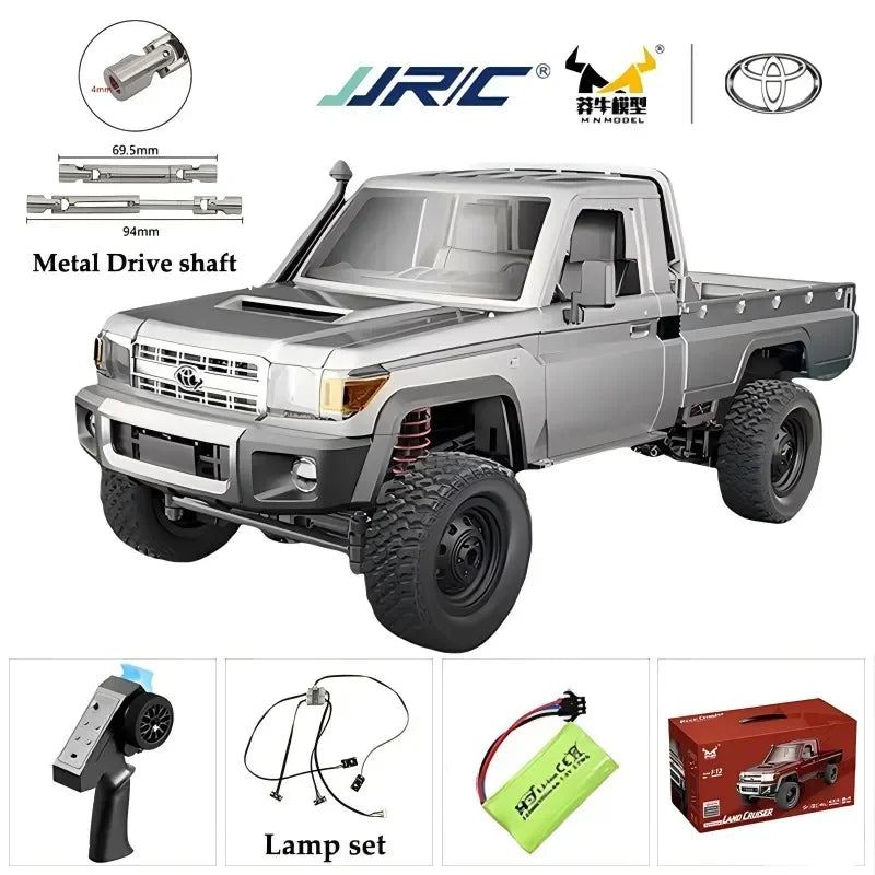 MN MODEL Full Scale RC CAR MN82 Upgraded MN82 PRO Controllable Headlights 2.4G 4WD Off-Road Car Pick Up Truck Toy for Kids Gifts