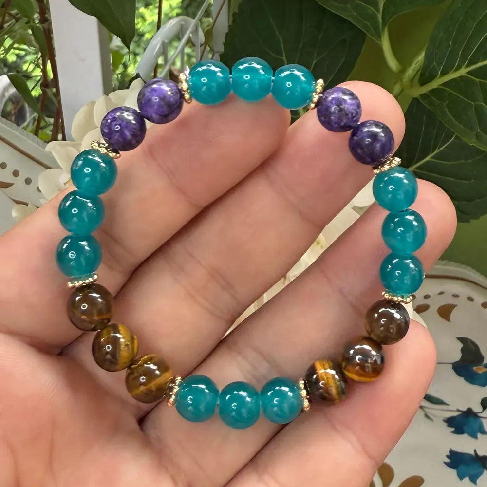 Attracting Money, Bohemian Style Natural Stone Bracelets,Aligned with Abundance Prosperity,Good Fortune,Well Being
