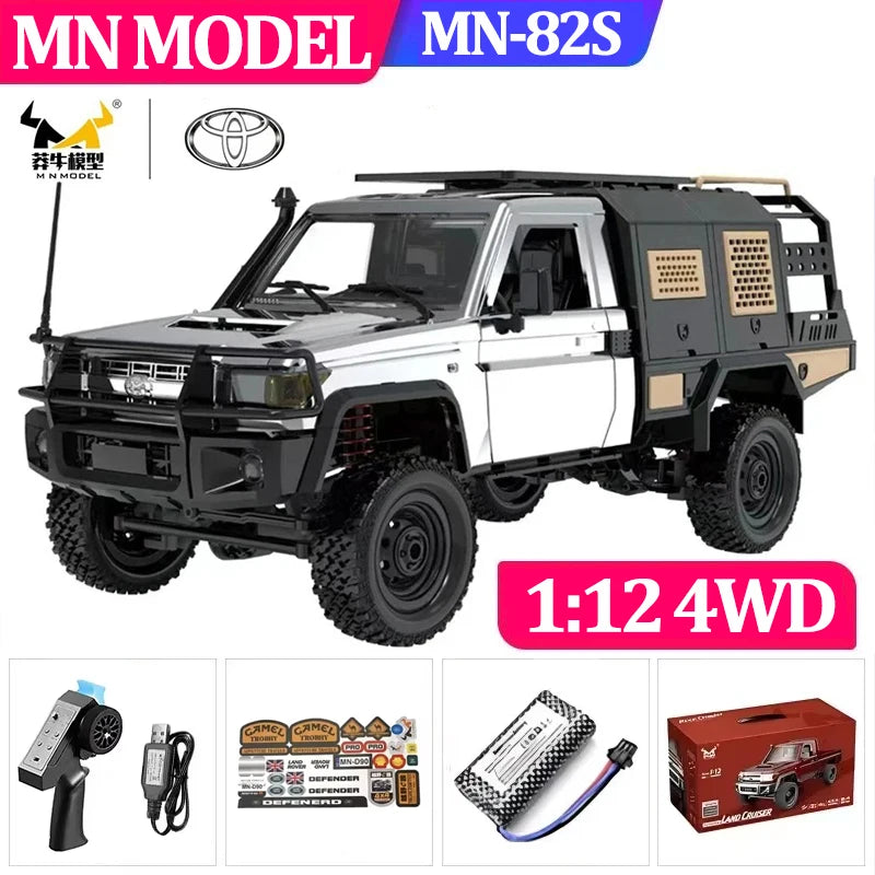 1:12 MN82 Proportional Simulation Remote-controlled Off-road Vehicle Four-wheel Drive Remote Control Pickup Model Boy Toy Gift