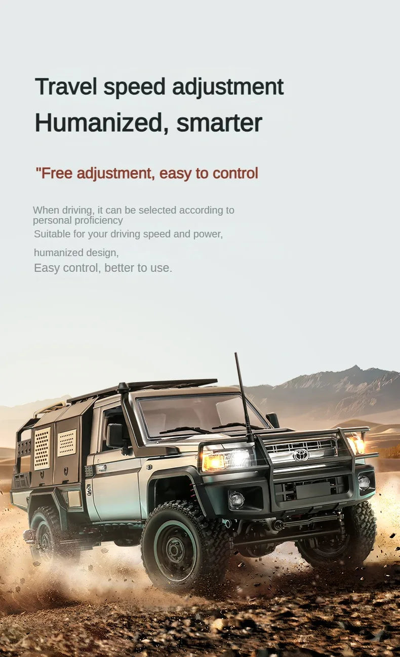 MN82 MN82S LC79 1/12 4WD Full Scale RC Pickup Short Truck 2.4G Remote Control Climbing Off-road Car Toys for Kids Christmas Gift