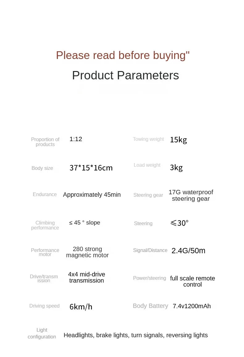 MN82 MN82S LC79 1/12 4WD Full Scale RC Pickup Short Truck 2.4G Remote Control Climbing Off-road Car Toys for Kids Christmas Gift