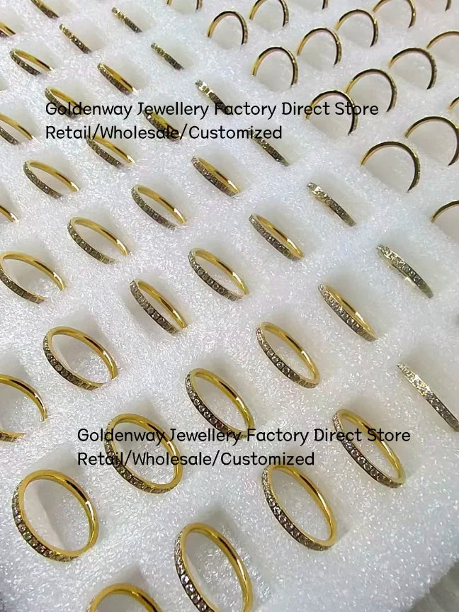 Bracelets en acier inoxydable ou titane avec motif floral pour femme