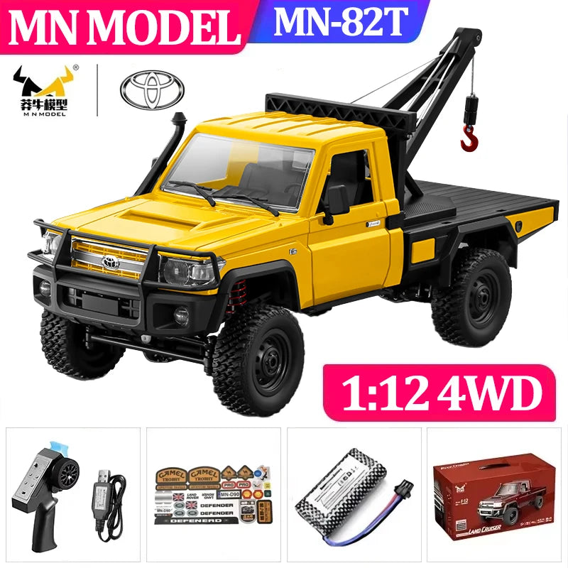 1:12 MN82 Proportional Simulation Remote-controlled Off-road Vehicle Four-wheel Drive Remote Control Pickup Model Boy Toy Gift