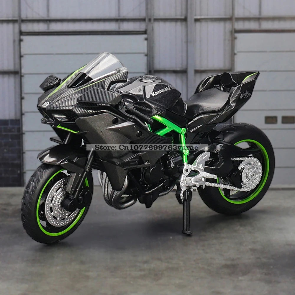 MSZ 1:18 Kawasaki Ninja H2R Suzuki YAMAHA modèle de moto en alliage moulé sous pression, jouet cadeau, modèle de moto statique moulé sous pression